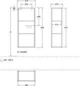 Villeroy & Boch Finion Seitenschrank G56000 – Hochglanz Weiß, mit Beleuchtung & SoftClose