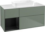 Villeroy & Boch Finion Waschbeckenunterschrank 1200 mm Walnut Veneer mit Beleuchtung