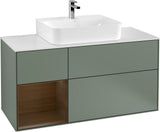 Villeroy & Boch Finion Waschtischunterschrank G161G 1200 mm Glossy White Lacquer mit LED-Beleuchtung