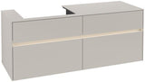 Villeroy & Boch Collaro Waschtischunterschrank 1400 mm Truffle Grey mit LED-Beleuchtung