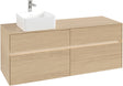 Villeroy & Boch Waschtischunterschrank Collaro C046 B0 1400 mm Nordic Oak mit Beleuchtung