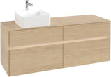 Villeroy & Boch Waschtischunterschrank Collaro C046 B0 1400 mm Nordic Oak mit Beleuchtung