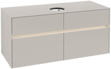 Villeroy & Boch Waschtischunterschrank Collaro C041 B0 1200 mm Glossy Grey mit Beleuchtung
