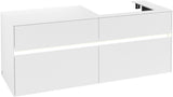 Villeroy & Boch Waschtischunterschrank Collaro C086 B0 1400 mm White Matt mit LED-Beleuchtung
