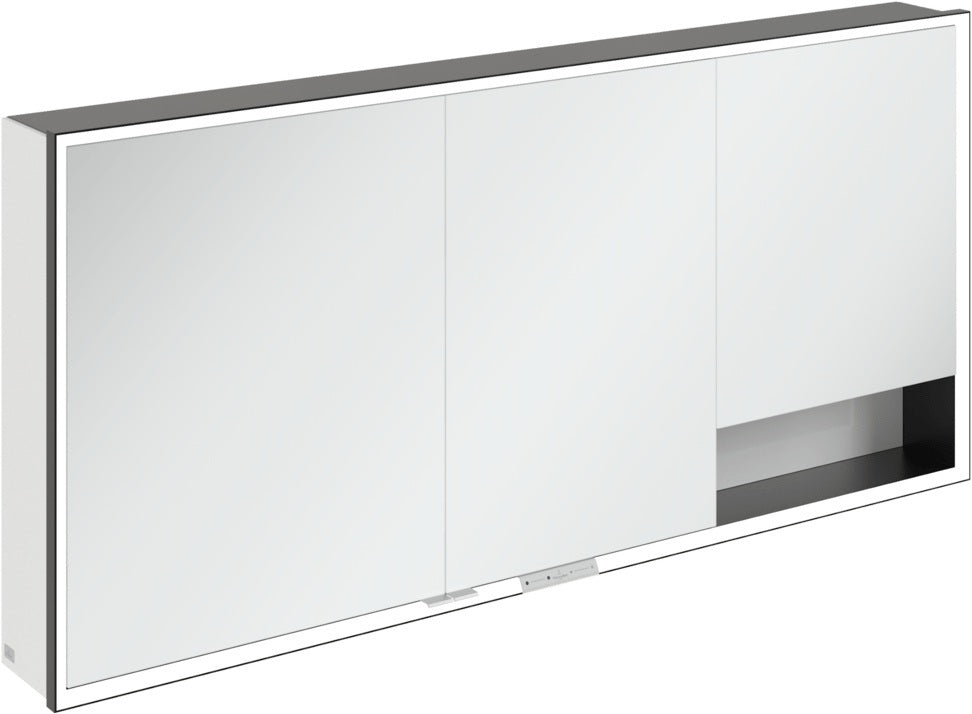 Villeroy & Boch Spiegelschrank My View+ B48110 1000 mm Graphite mit LED-Beleuchtung und SoftClosing