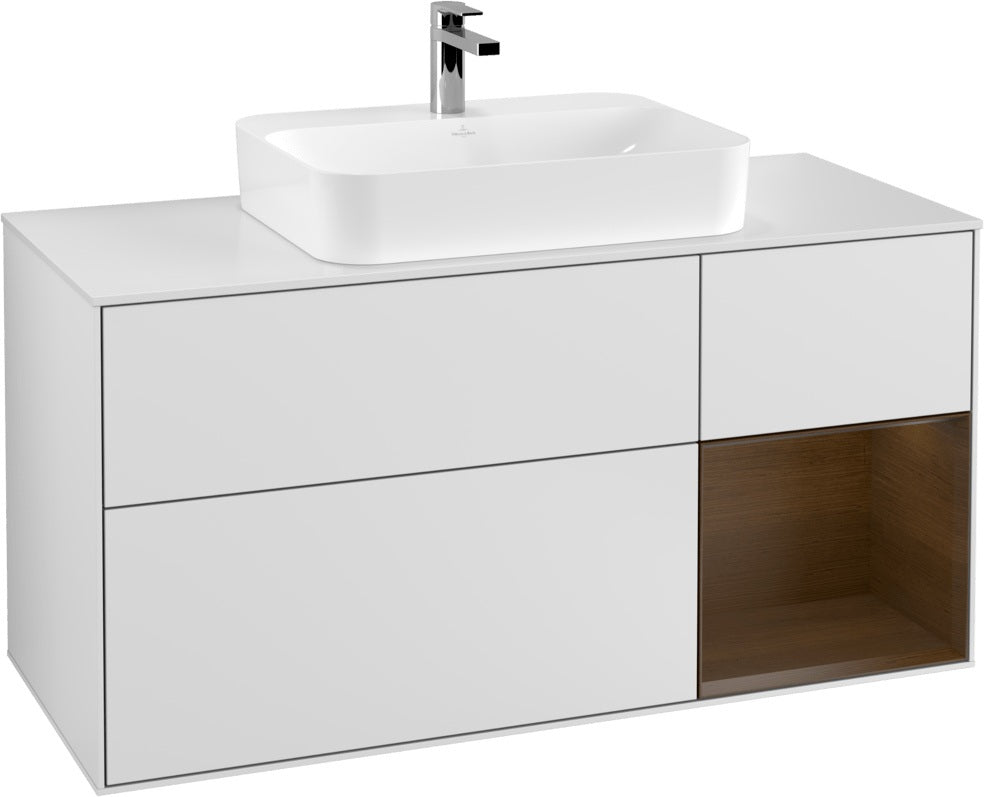 Villeroy & Boch Waschtischunterschrank Finion F421G 1200 mm Glossy White Lacquer