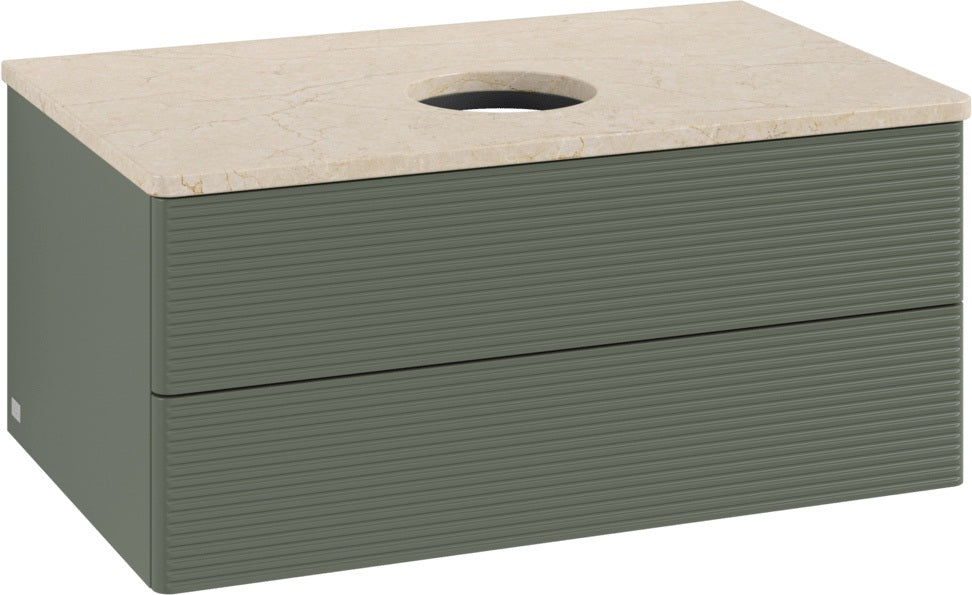 Villeroy & Boch Waschtischunterschrank Antao K19113 800 mm Anthracite Matt – 2 Auszüge, Push-to-open