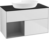 Villeroy & Boch Waschtischunterschrank Finion FA12G 1000 mm Glossy White Lacquer mit Beleuchtung