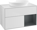 weiß / Mitteldichte Faserplatte (MDF) / FA21H G 1000x603x501mm White Matt