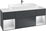 Villeroy & Boch Finion Waschtischunterschrank 1600 mm Glossy White Lacquer mit Beleuchtung