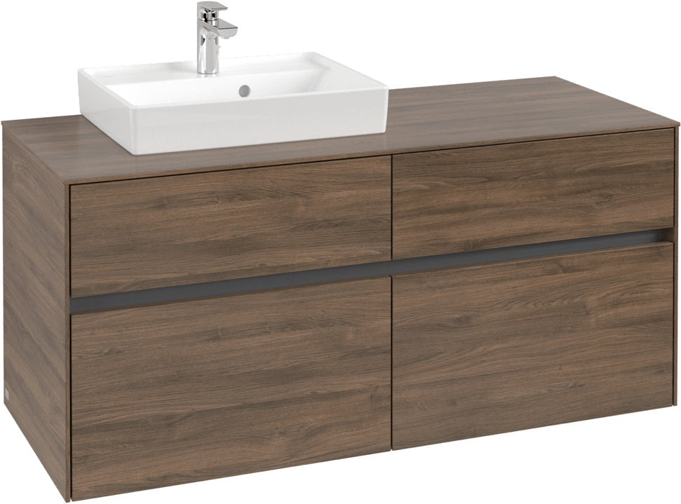 Villeroy & Boch Waschtischunterschrank Collaro C071 Arizona Oak 1200 mm mit 4 Auszügen