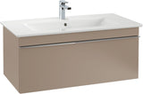 Villeroy & Boch Venticello Waschbeckenunterschrank 953 mm Glossy White – Wandhängend mit Auszug