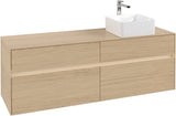 Villeroy & Boch Waschtischunterschrank Collaro C051 B0 1600 mm Glossy White mit LED-Beleuchtung