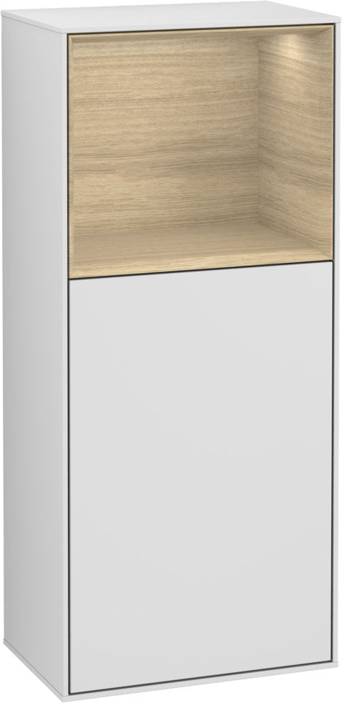 Villeroy & Boch Finion Seitenschrank G510GF, 418 mm, Glossy White Lacquer, mit Beleuchtung
