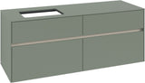 Villeroy & Boch Waschtischunterschrank Collaro C117 B0 White Oak 1400 mm mit Beleuchtung