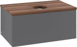 Villeroy & Boch Antao Waschtischunterschrank 800 mm Anthrazit Matt mit LED-Auszugsbeleuchtung