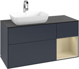 Villeroy & Boch Finion Waschtischunterschrank 1200 mm Glossy White mit Beleuchtung und SoftClosing