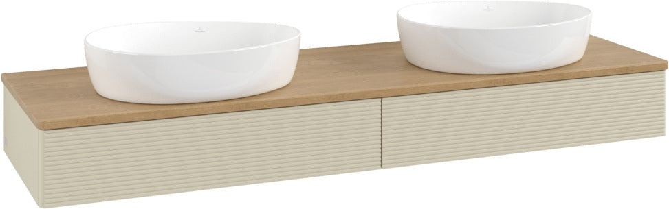 Villeroy & Boch Waschbeckenunterschrank Antao K17111 1600 mm Anthrazit Matt Lack