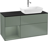 Villeroy & Boch Finion Waschtischunterschrank 1200 mm Glossy White Lacquer mit Beleuchtung