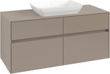 Villeroy & Boch Waschtischunterschrank Collaro C112 B0 1200 mm Taupe mit LED-Beleuchtung und SoftClosing