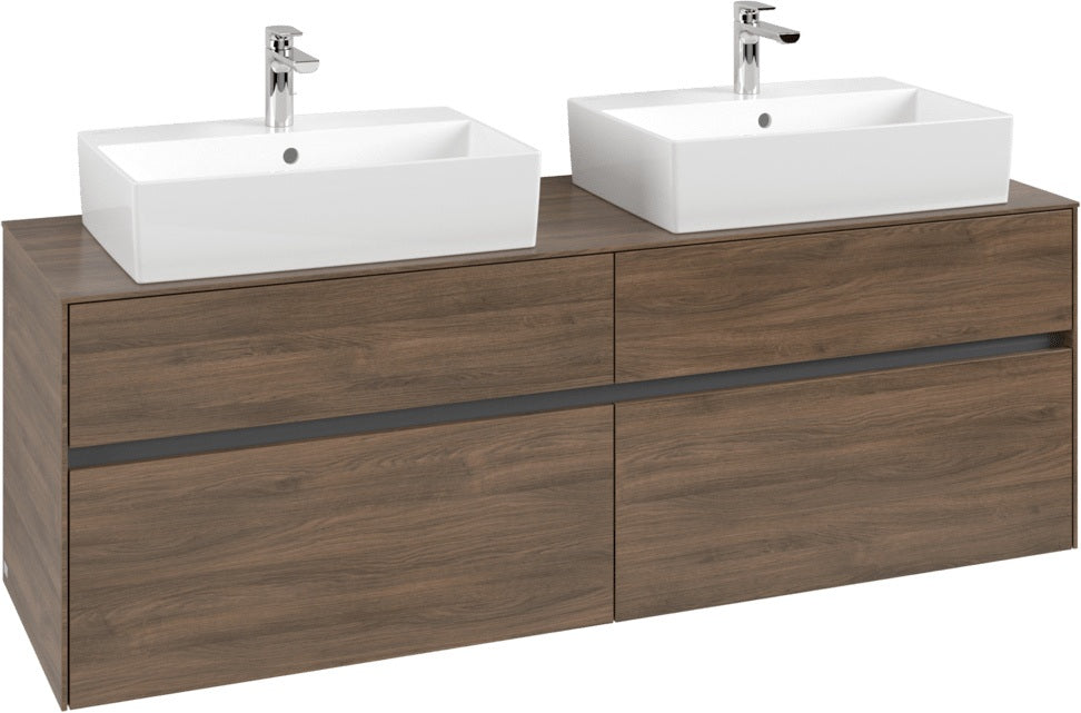 Villeroy & Boch Waschtischunterschrank Collaro C137 Arizona Oak 1600 mm mit 4 Auszügen