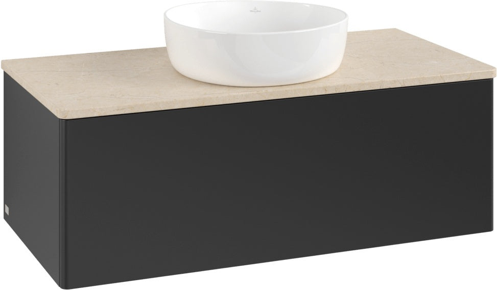 Villeroy & Boch Antao Waschtischunterschrank K31013 1000 mm Anthrazit Matt – 1 Auszug, Push-to-Open