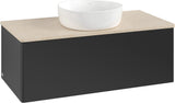 Villeroy & Boch Antao Waschtischunterschrank K31013 1000 mm Anthrazit Matt – 1 Auszug, Push-to-Open