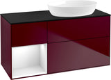 Villeroy & Boch Waschtischunterschrank Finion FA42G 1200 mm Glossy White Lacquer mit Beleuchtung