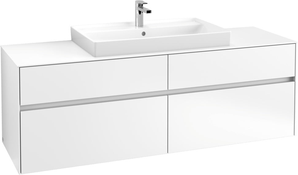 Villeroy & Boch Waschtischunterschrank Collaro C028 1600 mm White Matt mit 4 Auszügen