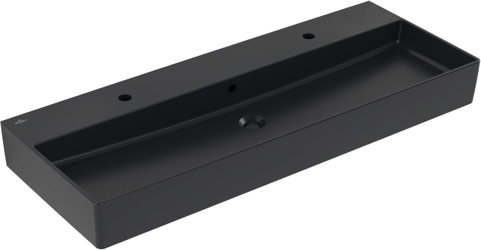 Villeroy & Boch Wandwaschbecken Memento 2.0 1200x470mm Pure Black CeramicPlus