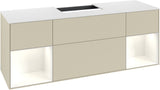 Villeroy & Boch Finion Waschtischunterschrank 1600 mm Glossy White Lacquer mit Beleuchtung