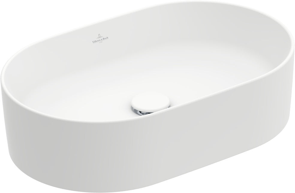 Villeroy & Boch Aufsatzwaschbecken Collaro 4A1956 560 x 360 mm Oval Weiß Alpin