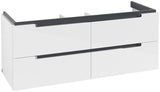 Villeroy & Boch SUBWAY 2.0 Waschtischunterschrank 1287 mm Glossy White mit 4 Auszügen