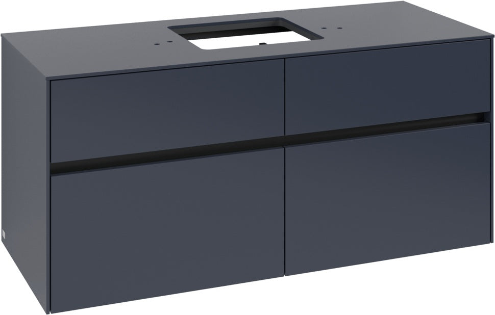 Villeroy & Boch Waschtischunterschrank Collaro C128 B0 1200 mm White Oak mit LED-Beleuchtung