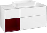 Villeroy & Boch Finion Waschbeckenunterschrank 1200 mm Walnut Veneer mit Beleuchtung
