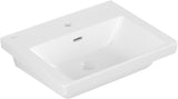 Villeroy & Boch Wandwaschbecken Subway 3.0 550x440mm Rechteck Weiß Alpin – Mit Überlauf & Hahnloch