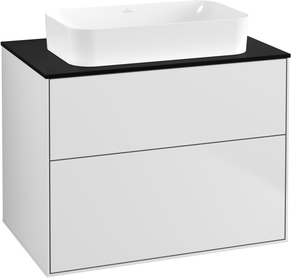 Villeroy & Boch Waschtischunterschrank Finion G6310 800 mm Anthracite Matt Lacquer mit Beleuchtung
