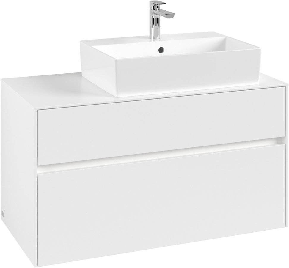 Villeroy & Boch Waschtischunterschrank Collaro C127 B0 1000 mm White Matt mit LED-Beleuchtung