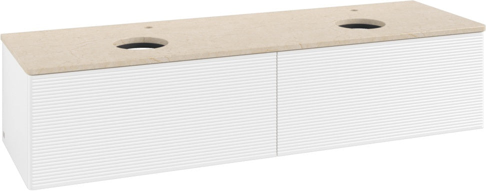 Villeroy & Boch Waschtischunterschrank Antao L39153 1600 mm Weiß Matt mit LED-Beleuchtung