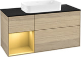 Villeroy & Boch Finion Waschtischunterschrank 1200 mm Glossy White Lacquer mit LED-Beleuchtung