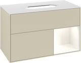 Villeroy & Boch Finion Waschtischunterschrank 1000 mm Glossy White Lacquer mit LED-Beleuchtung