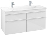 Villeroy & Boch VENTICELLO Waschtischunterschrank 1153 mm Santana Oak mit 4 Auszügen und Glasabtrennungen