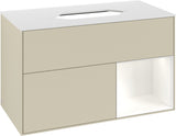 Villeroy & Boch Finion Waschbeckenunterschrank 1000 mm Silk Grey Matt mit Beleuchtung