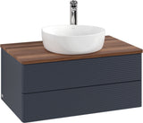 Villeroy & Boch Waschbeckenunterschrank Antao 800x360x500 mm Anthracite Matt Lacquer mit Auszugsbeleuchtung