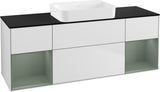 Villeroy & Boch Finion Waschbeckenunterschrank 1600 mm Glossy White Lacquer mit Beleuchtung
