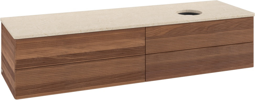 Villeroy & Boch Antao Waschtischunterschrank K27113 1600 mm Warm Walnut mit 4 Auszügen
