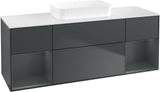 Villeroy & Boch Finion Waschtischunterschrank 1600 mm Glossy White Lacquer mit Beleuchtung