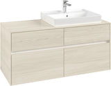 Villeroy & Boch Waschtischunterschrank Collaro C083 B0, 1200 mm, White Oak, mit Beleuchtung und SoftClosing