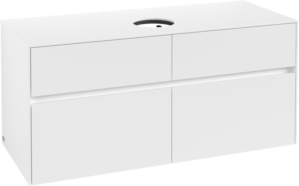 Villeroy & Boch Collaro Waschbeckenunterschrank 1200 mm White Matt mit 4 Auszügen