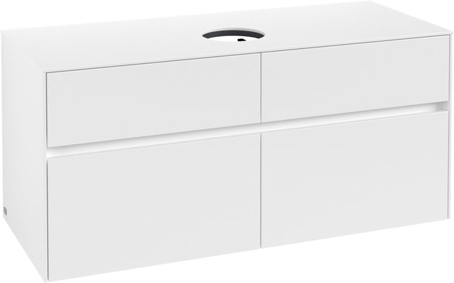 Villeroy & Boch Collaro Waschbeckenunterschrank 1200 mm White Matt mit 4 Auszügen